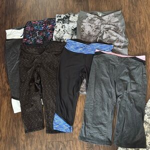 7 pairs of work out crop pants